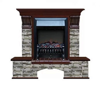 Каминокомплект Glenrich Бостон К Алтай (Fobos) дуб