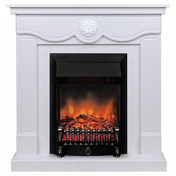 Электрокамин RealFlame  Aurora WT с очагом Fobos Lux Black RC