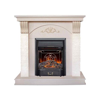 Электрокамин RealFlame Corfino WT с Majestic Lux BR S/ BL S