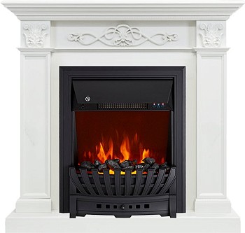 Каминокомплект Royal Flame  Verona - Белый дуб с очагом Aspen Black