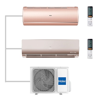 Мульти сплит-система настенная Haier AS25S2SJ2FA-G / AS25S2SF2FA-G / 2U50S2SM1FA-3 Inverter