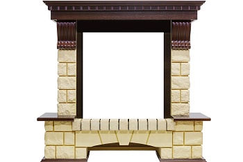 Портал Dimplex Pierre Luxe - Темный дуб / Шампань (Высота 1050мм)