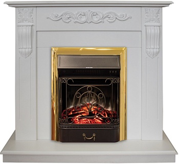 Электрокамин RealFlame Dominica WT с Majestic S BR