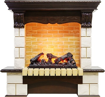 Каминокомплект Dimplex Pierre Luxe - Темный дуб / Шампань (Высота 1035мм) с очагом Cassette 600 NH