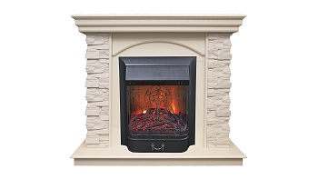 Электрокамин RealFlame  Elford WT с очагом Majestic Lux BL S
