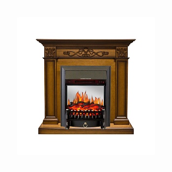 Каминокомплект Royal Flame  Verona - Дуб антик с очагом Fobos FX M Black