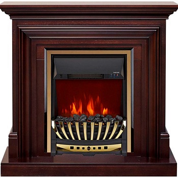 Каминокомплект Royal Flame  Bradford - Темный дуб с очагом Aspen Gold