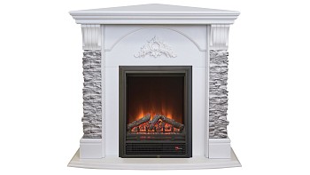 Электрокамин RealFlame  Athena Corner GR WT с очагом Eugene