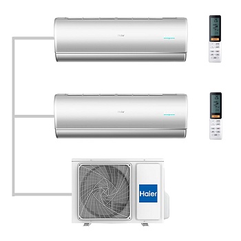 Мульти сплит-система настенная Haier AS25S2SJ2FA-S / AS25S2SJ2FA-S / 2U50S2SM1FA-3 Inverter