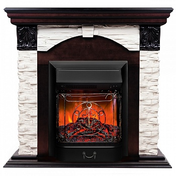 Электрокамин RealFlame  Dublin Lux AO с очагом Majestic Lux Black