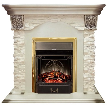Электрокамин RealFlame Dublin Lux WT с Majestic Lux BR S