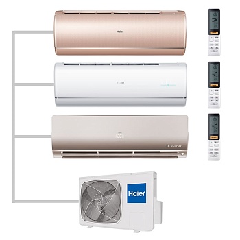 Мульти сплит-система настенная Haier AS35S2SJ2FA-G / AS35S2SJ2FA-W / AS35S2SF2FA-G / 3U70S2SR5FA Inverter