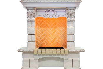 Портал Dimplex Pierre Luxe угловой - Слоновая кость / Шампань (Высота 975мм)