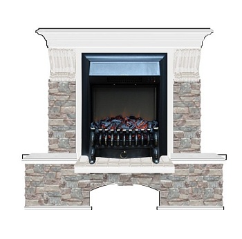 Каминокомплект Glenrich Бостон К Грот цветной (Fobos)