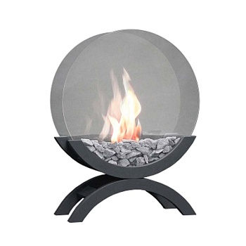 Биокамин напольный Zefire Iris большой черный