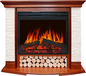 Каминокомплект Royal Flame  Country - Орех/Сланец белый с очагом Jupiter FX New
