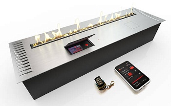 Автоматический биокамин ZeFire М 1000 шлифованный с ДУ