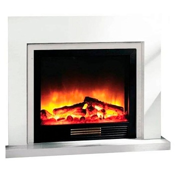 Каминокомплект Glenrich Астория Delux 33 Sharm33 black слоновая кость