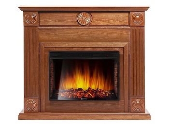 Каминокомплект Electrolux Frame 25U (угловой) с очагом EFP/P-2720RLS шпон дуб