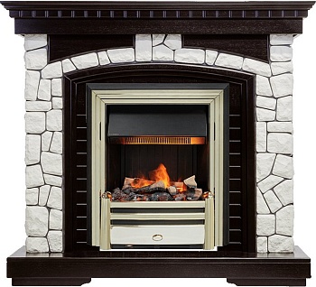 Каминокомплект Dimplex Glasgow - Венге / Белый с очагом Cavendish