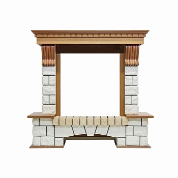 Портал Dimplex Pierre Luxe - Дуб / Белый (Высота 1050мм)