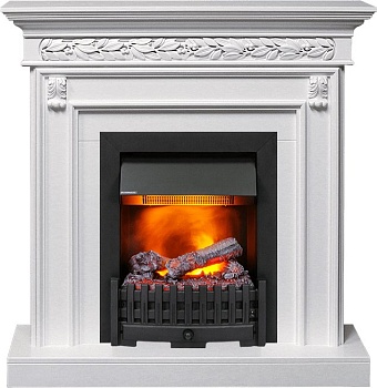 Каминокомплект Dimplex Valletta - Белый (Ширина 1040 мм) с очагом Danville Black FB2