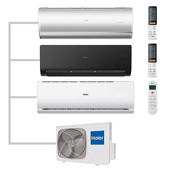 Мульти сплит-система настенная Haier AS35S2SJ2FA-S / AS25S2SF2FA-B / AS12TS6HRA-M / 3U70S2SR5FA Inverter