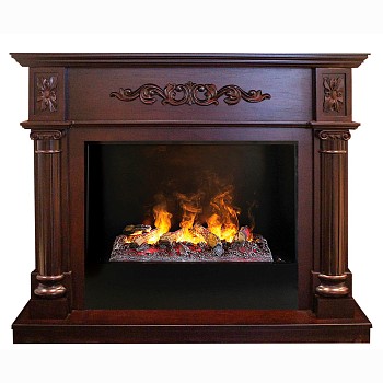 Электрокамин RealFlame Silvia 26 AO 3D Cassette 630 + Black вставка