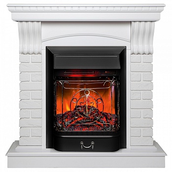 Электрокамин RealFlame Jazz WT с очагом Majestic Lux Black RC