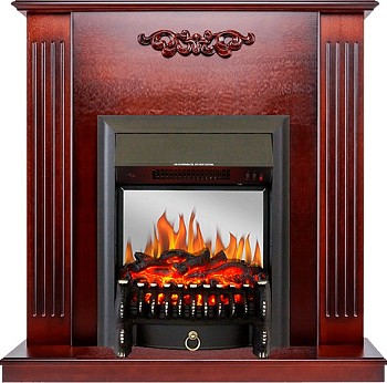 Каминокомплект Royal Flame  Lumsden - Махагон коричневый антик с очагом Fobos FX M Black