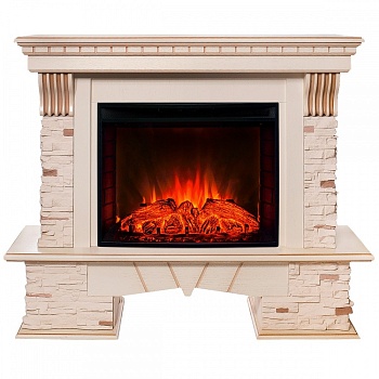 Электрокамин RealFlame Sorento 25,5/26 WT с очагом Evrika 25,5