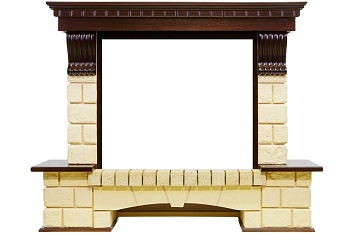 Портал Dimplex Pierre Luxe - Темный дуб / Шампань (Высота 1004мм)