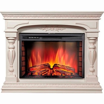 Каминокомплект Electrolux Perfetto 26 Sphere с очагом EFP/P-2620RLS шпон белёный дуб