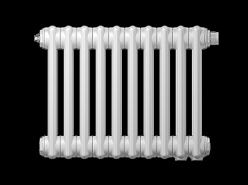 Радиатор трубчатый Zehnder Charleston Retrofit 3037, 30 сек.1/2 бок.подк. RAL9016 (кроншт.в компл)