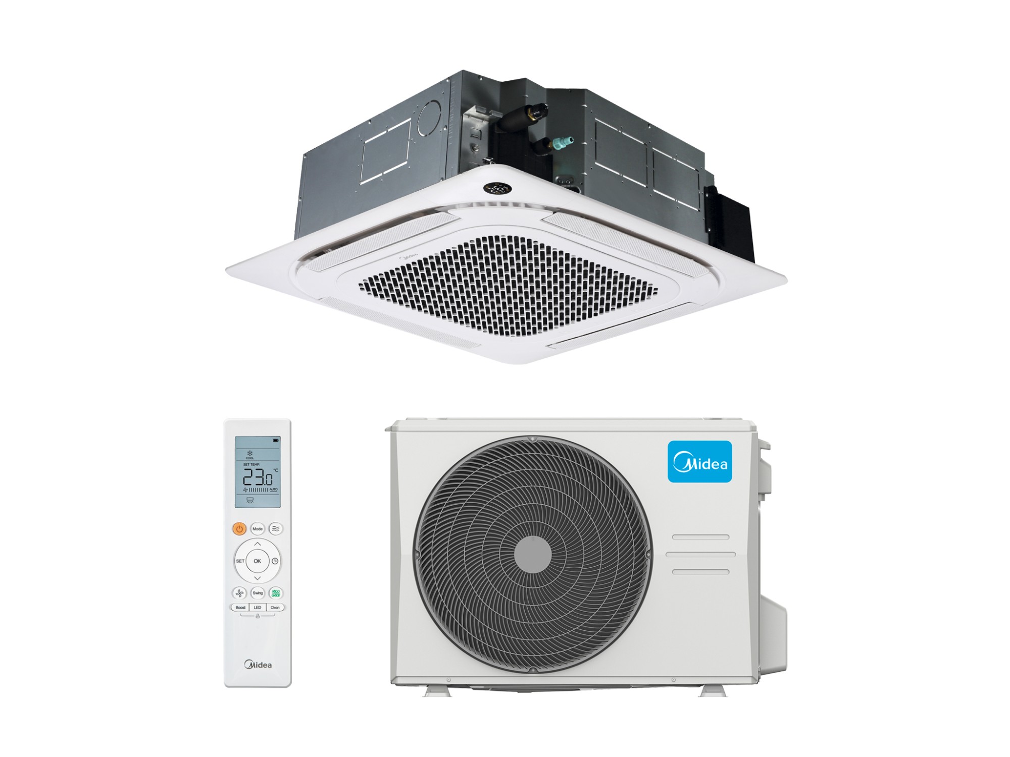 Кассетная сплит-система Midea -24HRFNX(GA)-B/MOA1D-24FRN8G1/T-MBQ4-04AWD Inverter