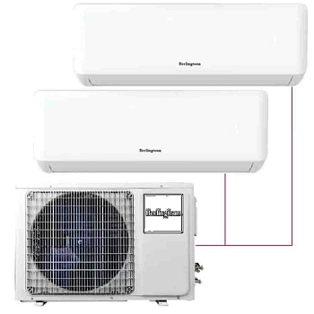 Мульти сплит-система настенная Berlingtoun BMI-07AIN1 / BMO-18/2AIN1 DC Inverter 7+7