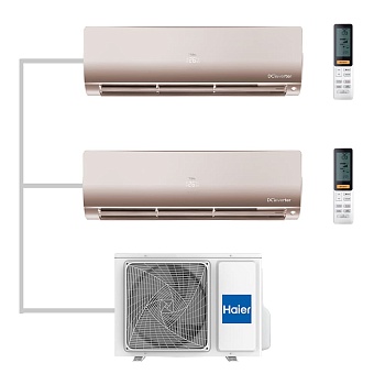 Мульти сплит-система настенная Haier AS25S2SF2FA-G / AS25S2SF2FA-G / 2U50S2SM1FA-3 Inverter