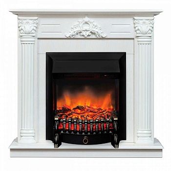 Электрокамин RealFlame  Stefania WT-F614 с очагом Fobos Lux Black RC