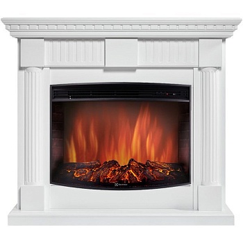 Каминокомплект Electrolux Colonna 30 с очагом EFP/P-3320RLS белый