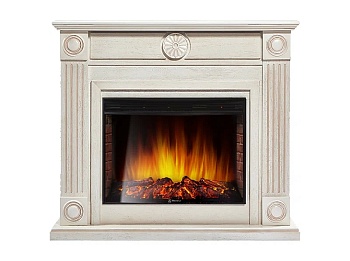 Каминокомплект Electrolux Frame 25U (угловой) с очагом EFP/P-2720RLS белый