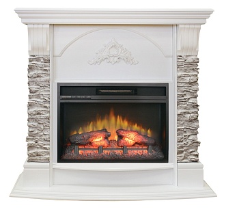 Электрокамин RealFlame Athena Corner GR  WT c Eridan 24 ( Угловой )