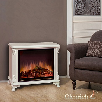 Каминокомплект Glenrich Версаль Arte 28 белый