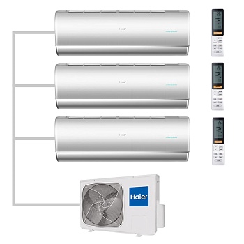 Мульти сплит-система настенная Haier AS35S2SJ2FA-S / AS35S2SJ2FA-S / AS25S2SJ2FA-S / 3U70S2SR5FA Inverter
