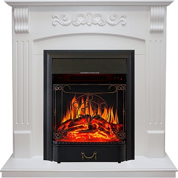 Каминокомплект Royal Flame  Sorrento - Белый дуб с очагом Majestic FX Black