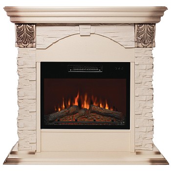 Электрокамин RealFlame  Dublin LUX WT с очагом Kendal 24