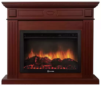 Каминокомплект Electrolux Bianco 25 с очагом EFP/P-2520LS шпон красное дерево