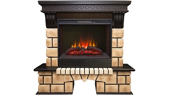 Электрокамин RealFlame  Stone Brick 25,5 AO с Sparta 25,5