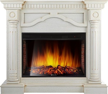 Каминокомплект Electrolux Rome 30 с очагом EFP/P-3320RLS белый