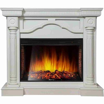 Каминокомплект Electrolux Rome 30 с очагом EFP/P-3320RLS белёный дуб