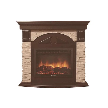 Каминокомплект Electrolux Torre 25S с очагом EFP/P-2720RLS камень слоновая кость, шпон венге